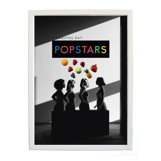 Popstars – Song Wall Art Print – wall art print – A Fruitful Day – punchy electronic pop, four piece girl band – Music Stag
