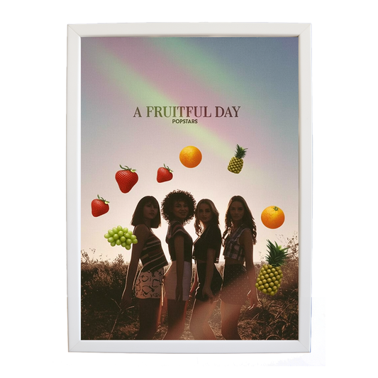 Popstars – Inspirational Music Quote Art – wall art print – A Fruitful Day – punchy electronic pop, four piece girl band – Music Stag
