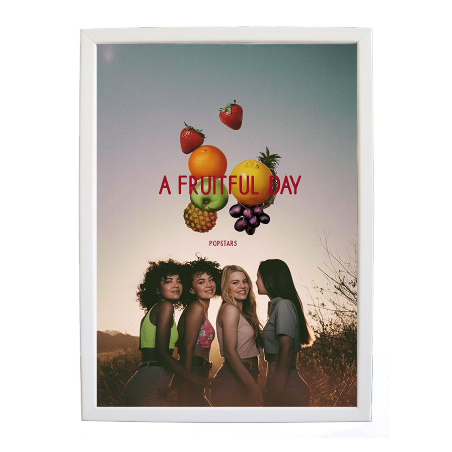 Popstars – Music Room Wall Art – wall art print – A Fruitful Day – punchy electronic pop, four piece girl band – Music Stag