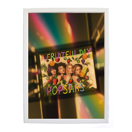 Popstars – Lyric Wall Art Print – wall art print – A Fruitful Day – punchy electronic pop, four piece girl band – Music Stag