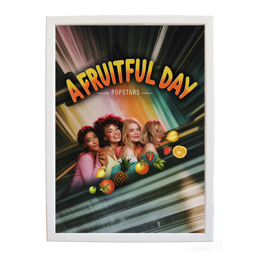 Popstars – Music Wall Print – wall art print – A Fruitful Day – punchy electronic pop, four piece girl band – Music Stag