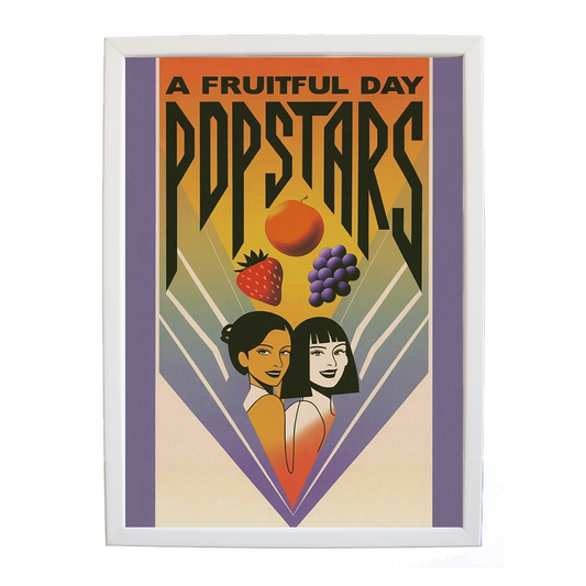 Popstars – Expressive Music Print – wall art print – A Fruitful Day – punchy electronic pop, four piece girl band – Music Stag