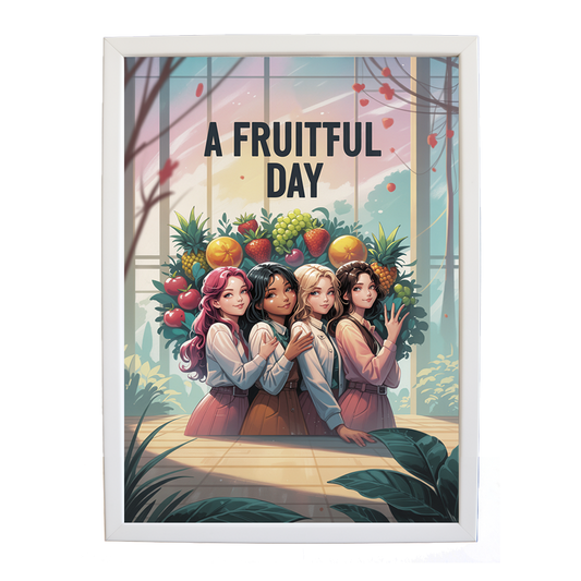 Popstars – Music Lover Wall Print – wall art print – A Fruitful Day – punchy electronic pop, four piece girl band – Music Stag