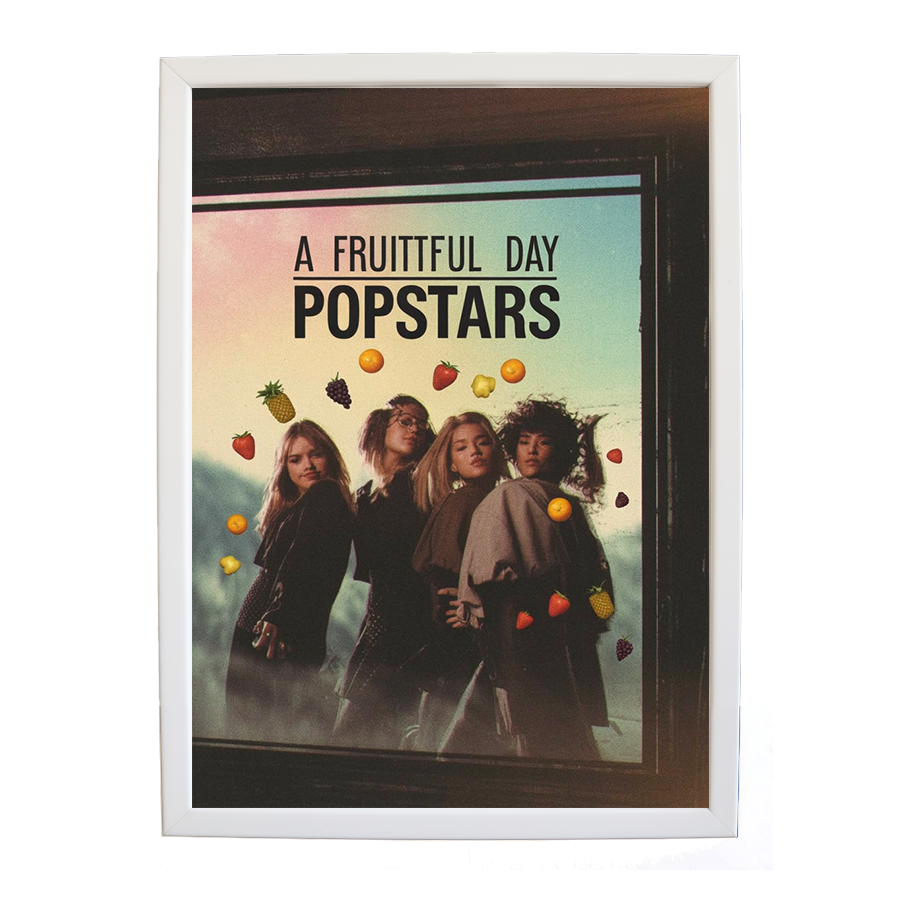 Popstars – Musician Wall Art – wall art print – A Fruitful Day – punchy electronic pop, four piece girl band – Music Stag