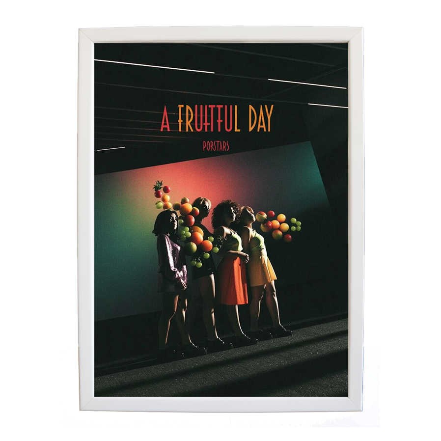 Popstars – Song Art Print – wall art print – A Fruitful Day – punchy electronic pop, four piece girl band – Music Stag