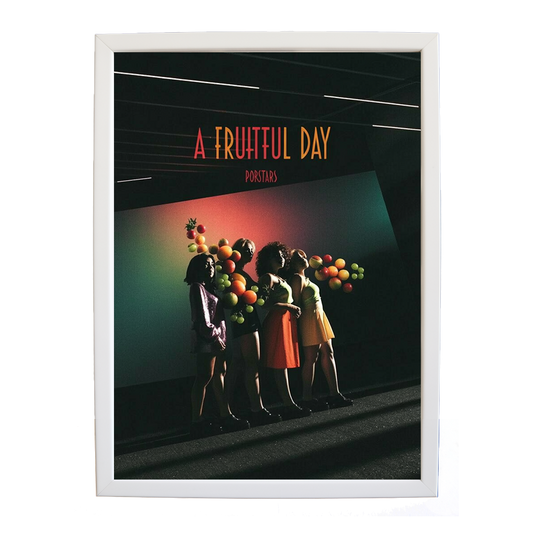 Popstars – Song Art Print – wall art print – A Fruitful Day – punchy electronic pop, four piece girl band – Music Stag