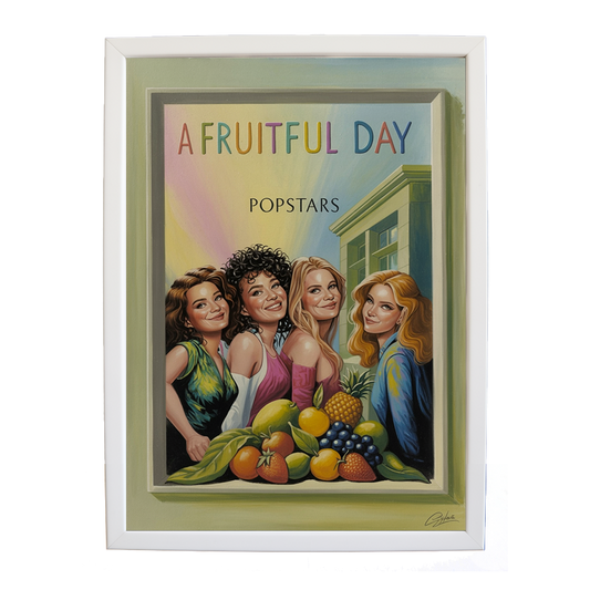 Popstars – Musician Wall Art – wall art print – A Fruitful Day – punchy electronic pop, four piece girl band – Music Stag