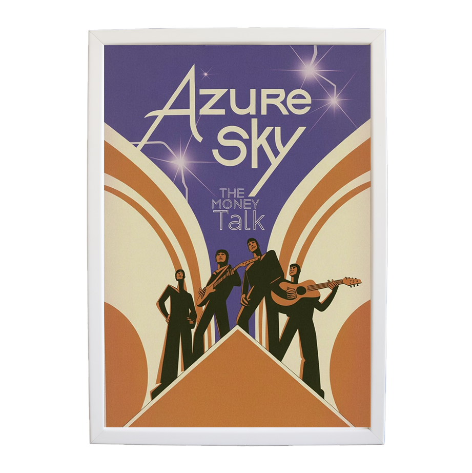 The Money Talk – Song Inspired Art Print – wall art print – Azure Sky – rock, indie rock and alt rock – Music Stag