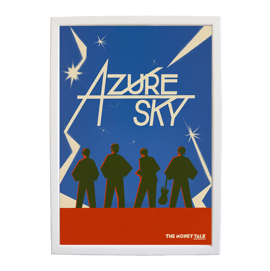 The Money Talk – Music Decor Print – wall art print – Azure Sky – rock, indie rock and alt rock – Music Stag