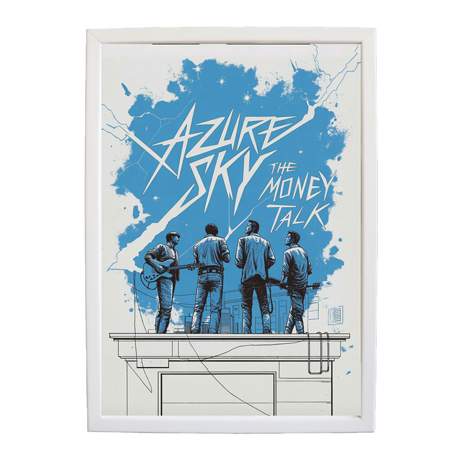 The Money Talk – Studio Wall Art Print – wall art print – Azure Sky – rock, indie rock and alt rock – Music Stag