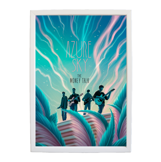 The Money Talk – Music Culture Poster – wall art print – Azure Sky – rock, indie rock and alt rock – Music Stag