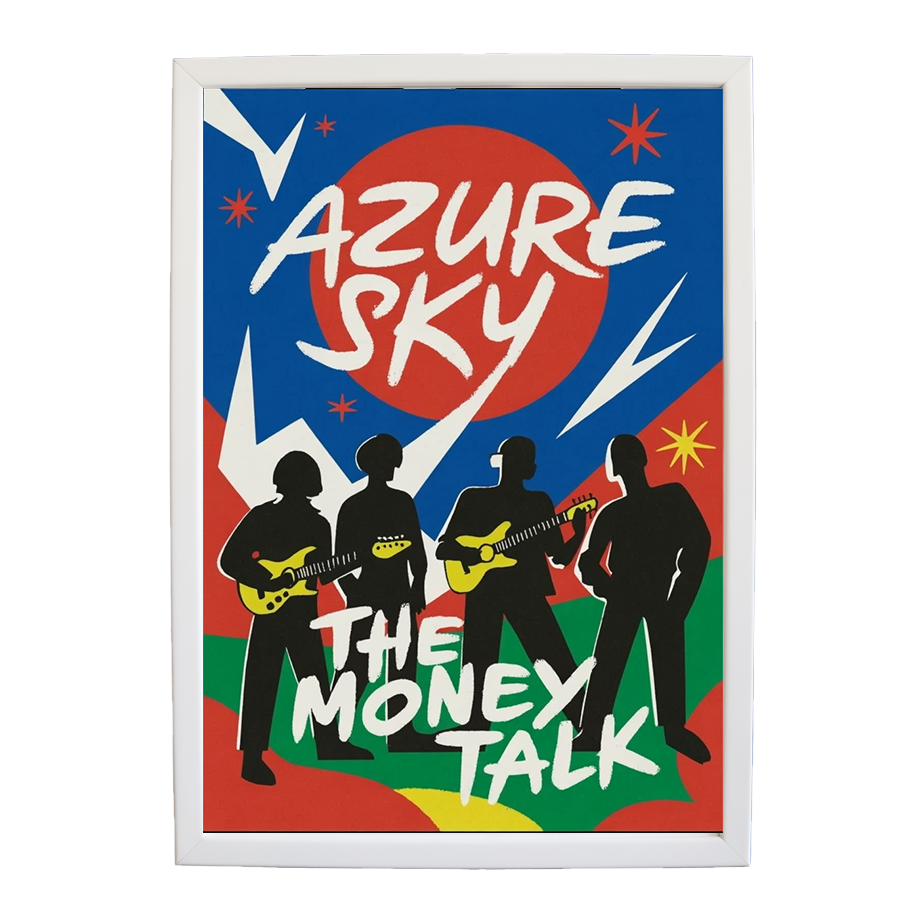The Money Talk – Music Decor Print – wall art print – Azure Sky – rock, indie rock and alt rock – Music Stag