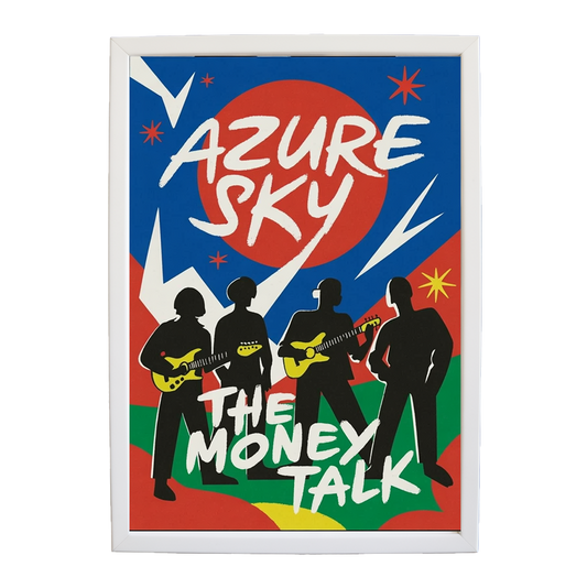 The Money Talk – Music Decor Print – wall art print – Azure Sky – rock, indie rock and alt rock – Music Stag