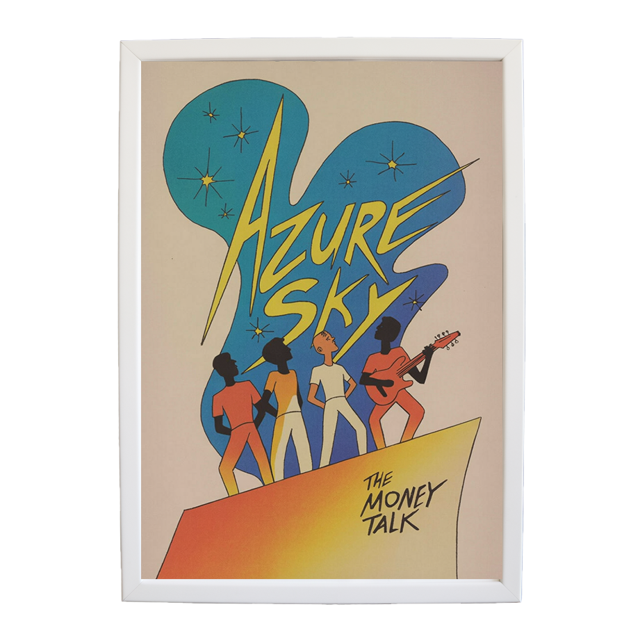 The Money Talk – Contemporary Music Wall Art – wall art print – Azure Sky – rock, indie rock and alt rock – Music Stag