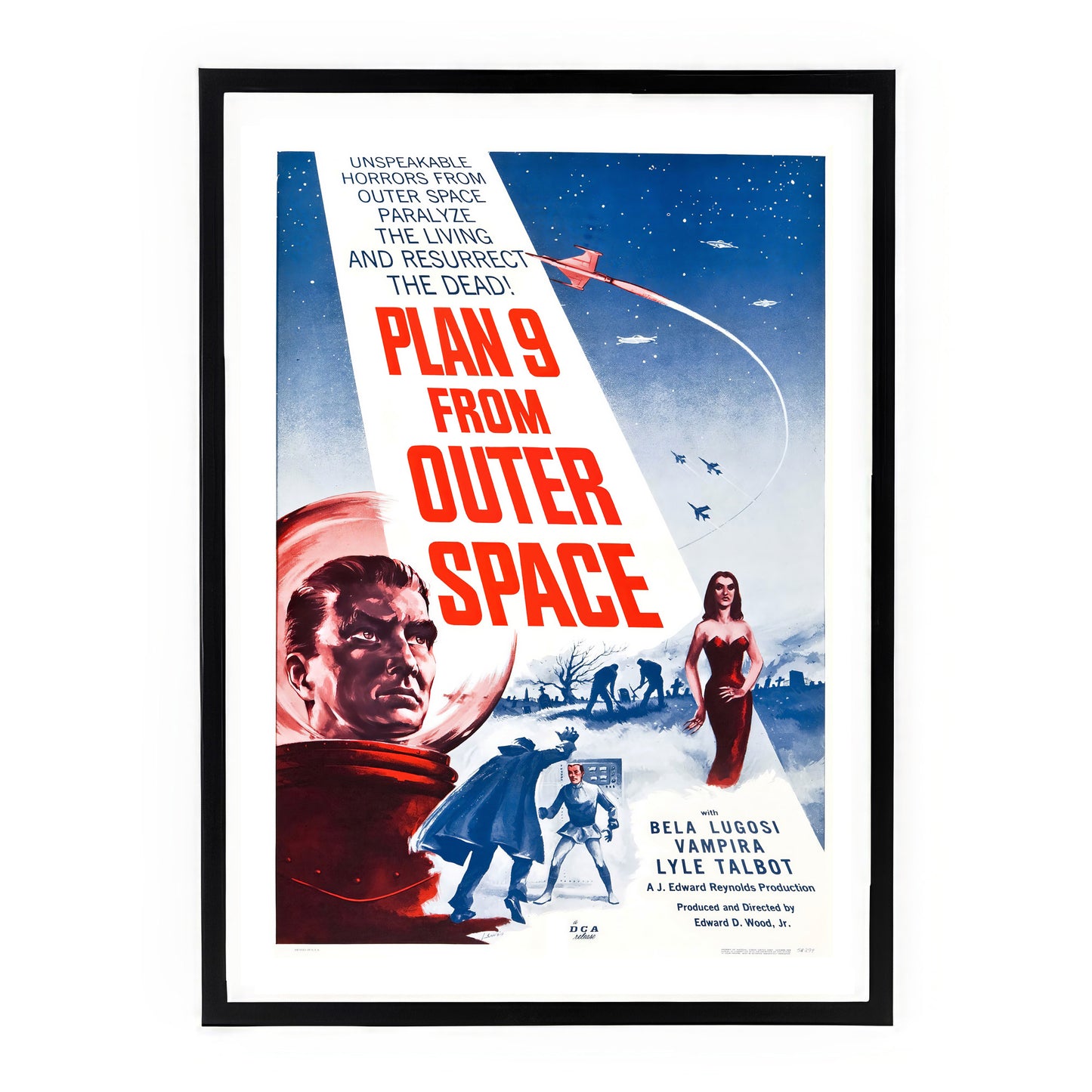 Plan 9 from Outer Space (1959) Movie Poster – Cult Classic Sci-Fi Print