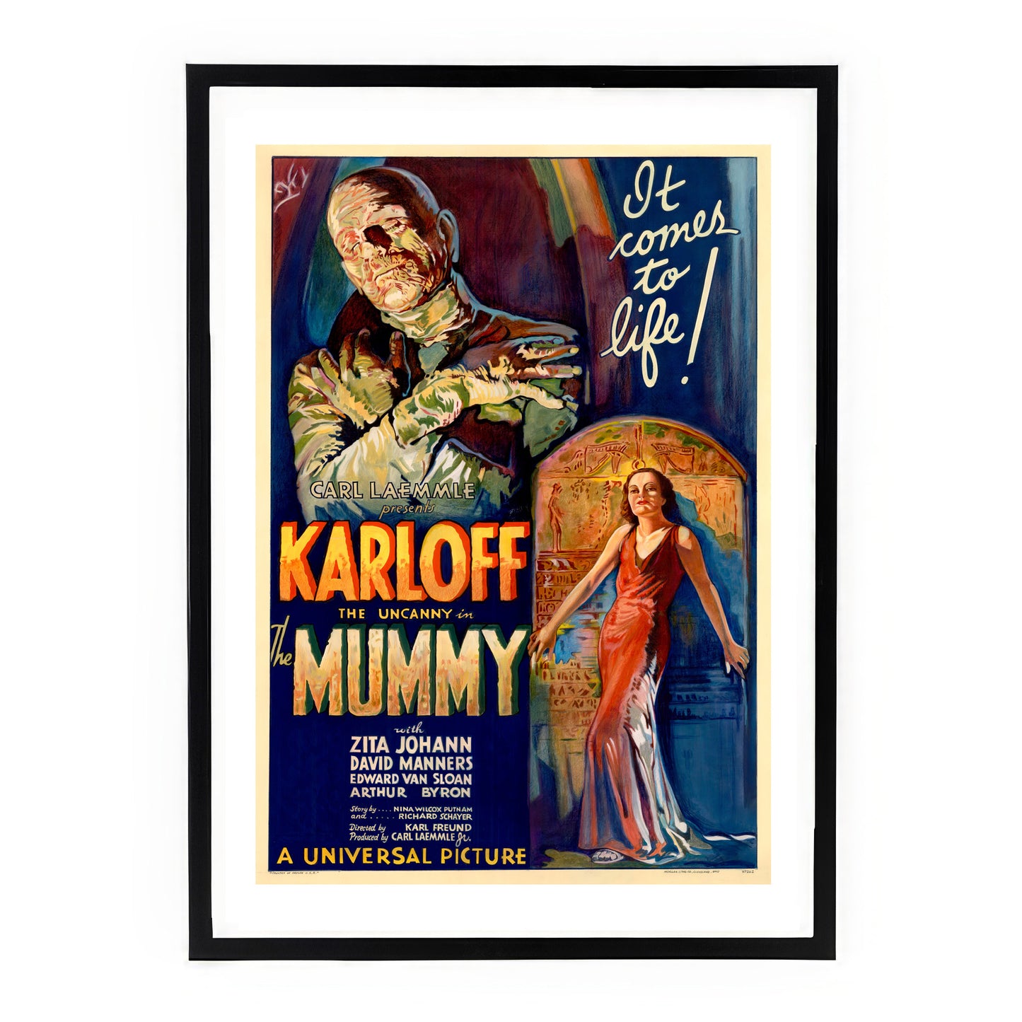 The Mummy (1932) Movie Poster – Vintage Horror Classic