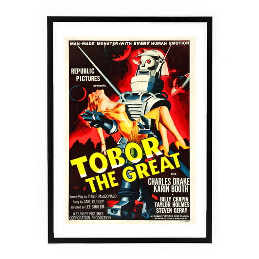 Tobor the Great (1954) Movie Poster – Retro Sci-Fi Artwork