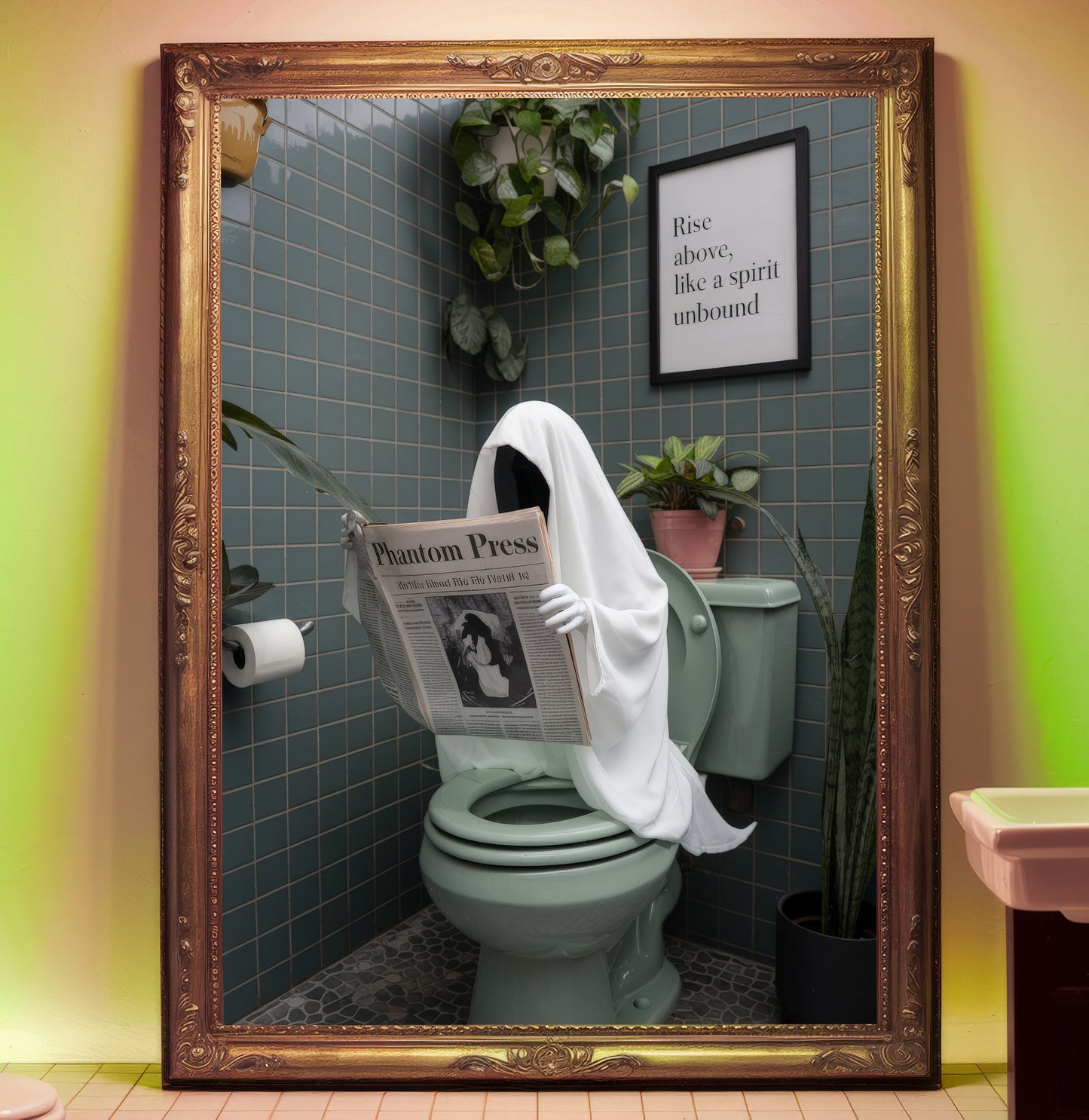 The Paranormal Press Reader – Bathroom Ghost Print