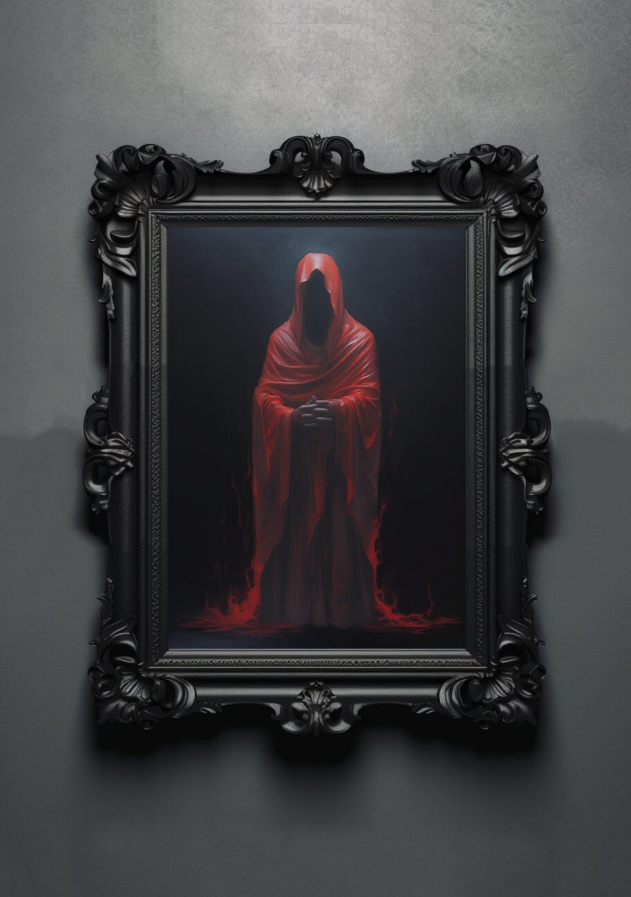 Ghost Spirit Artwork. Gothic Prints. Oil Painting. Skull Poster. Demonic Palace. Spooky Gifts. Gothic Home Decor. Gothic Art. Witchy Gifts.