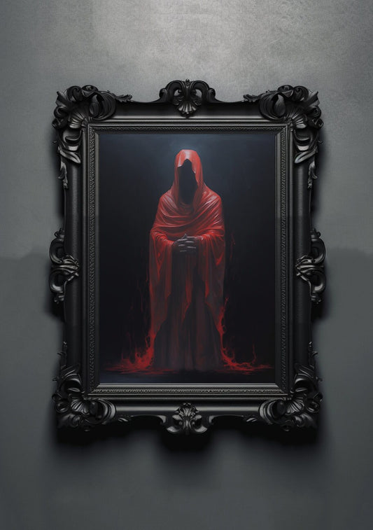 Ghost Spirit Artwork. Gothic Prints. Oil Painting. Skull Poster. Demonic Palace. Spooky Gifts. Gothic Home Decor. Gothic Art. Witchy Gifts.