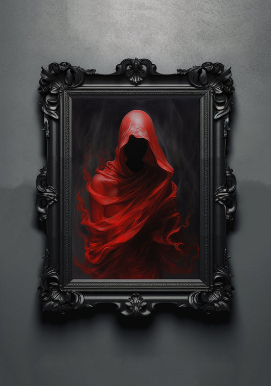 Ghost Spirit Artwork. Gothic Prints. Oil Painting. Skull Poster. Demonic Palace. Spooky Gifts. Gothic Home Decor. Gothic Art. Witchy Gifts.